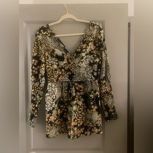 NWT ASOS Floral Shorts Romper